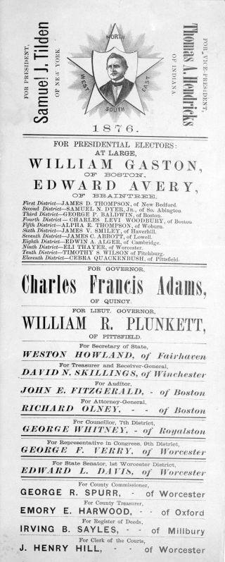 A ballot from 1876